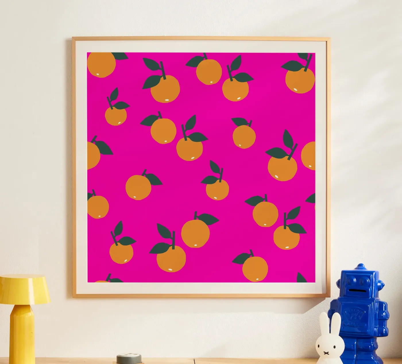 Orange Allover poster da Iris Knabenschuh Design