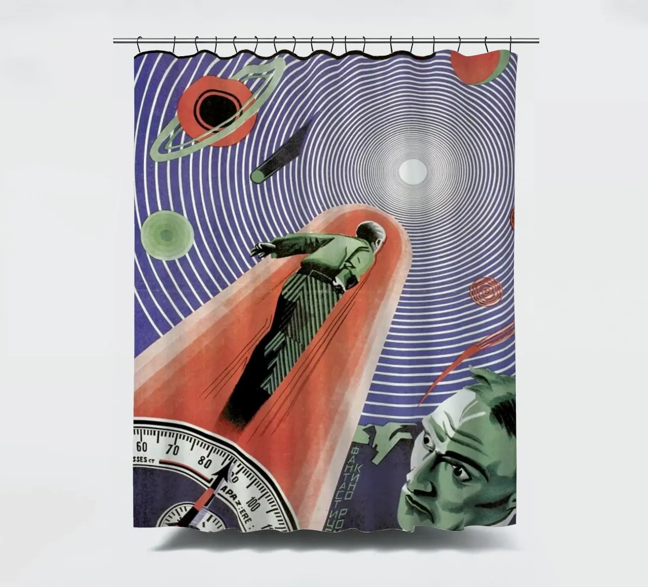 Grigori Iljitsch Borissow - Journey to Mars tenda da doccia da ARTOTHEK