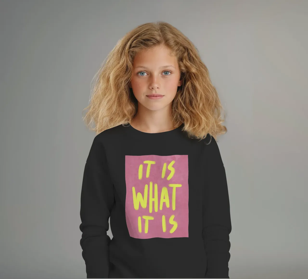 It is what it is felpa bambino da Illustration Raissa Oltmanns