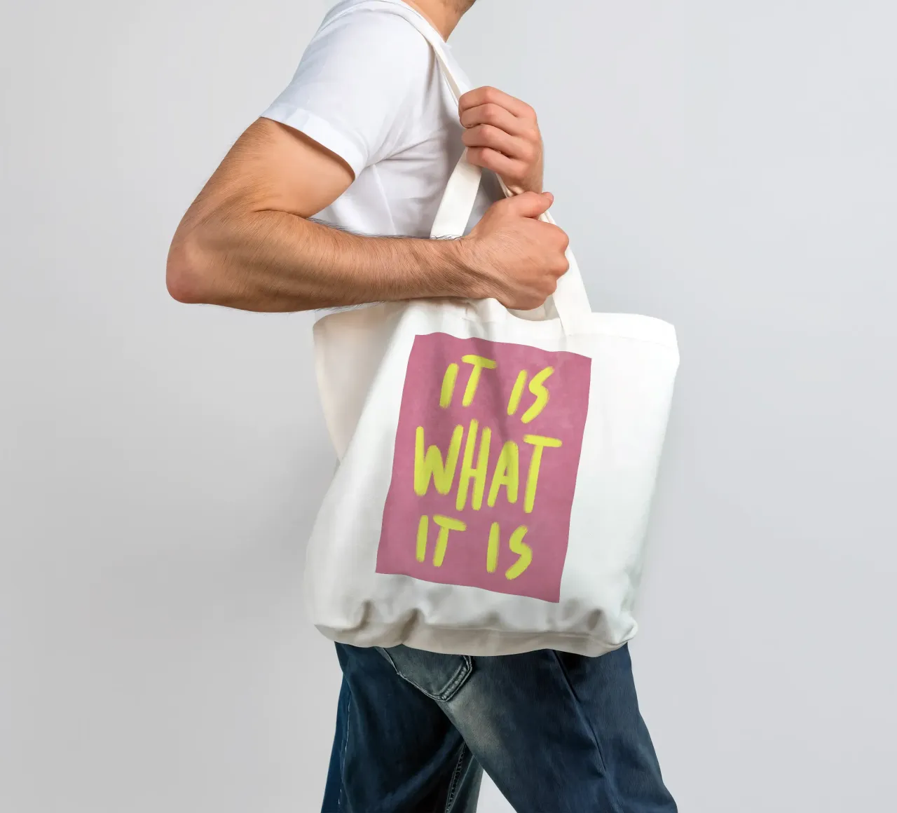 It is what it is borsa in juta da Illustration Raissa Oltmanns