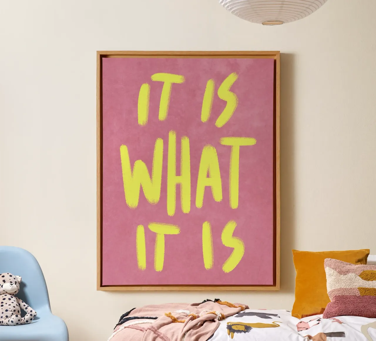 It is what it is canvas van Illustration Raissa Oltmanns