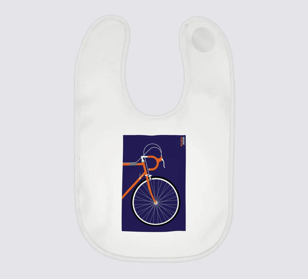 Icons Crescent Front baby bib by Bo Lundberg
