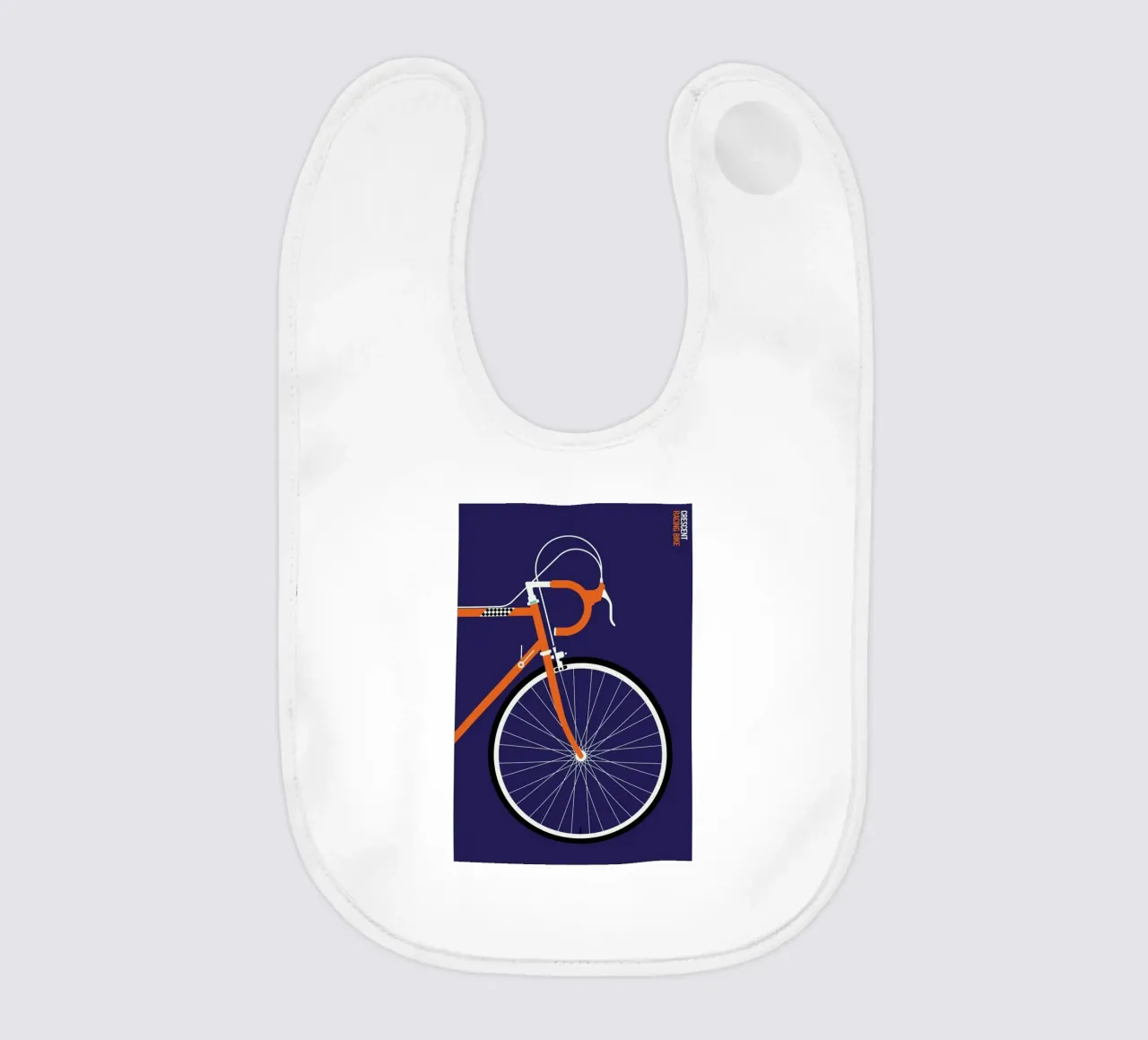 Icons Crescent Front baby bib by Bo Lundberg