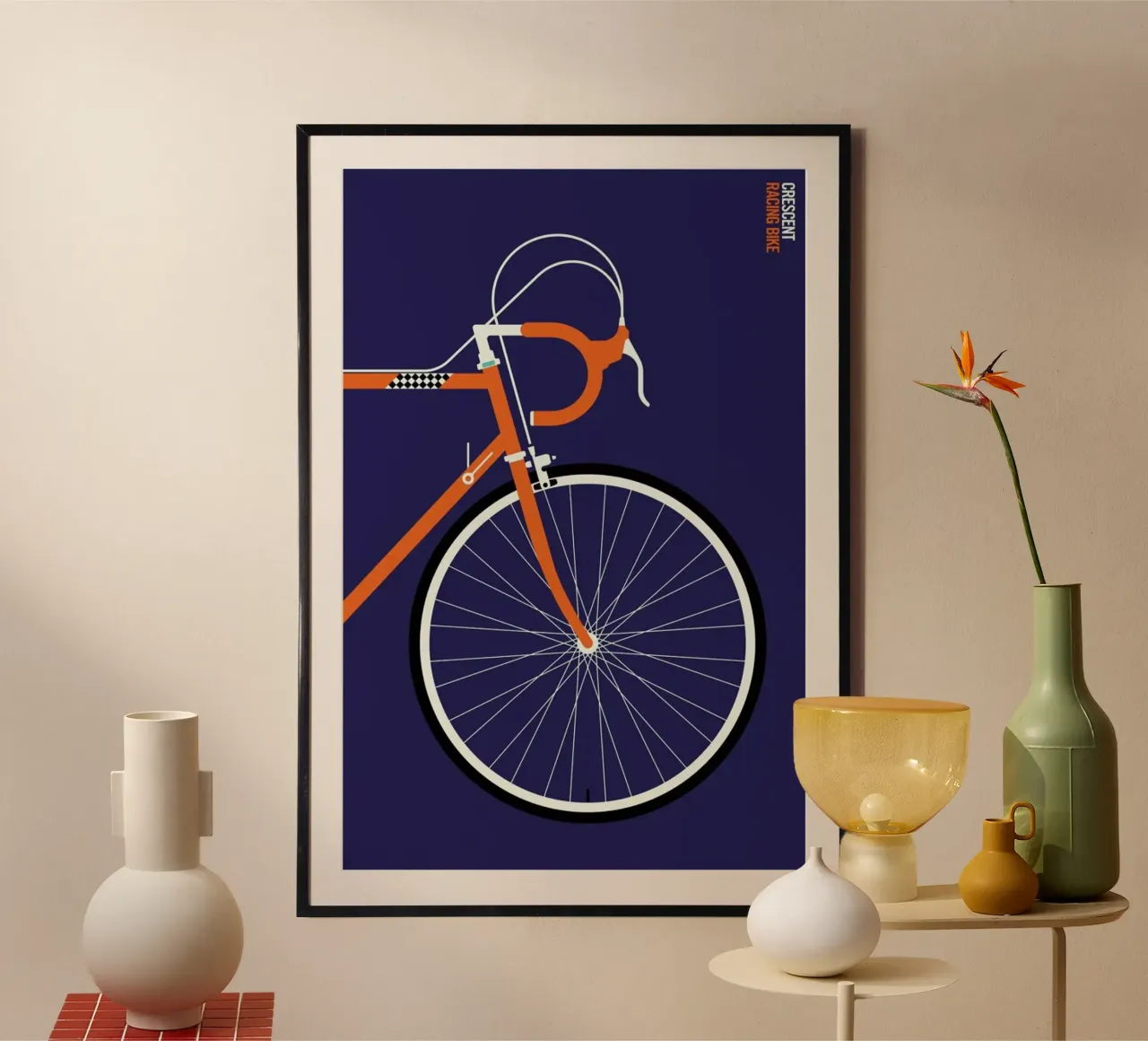 Icons Crescent Front poster con telaio in plastica da Bo Lundberg