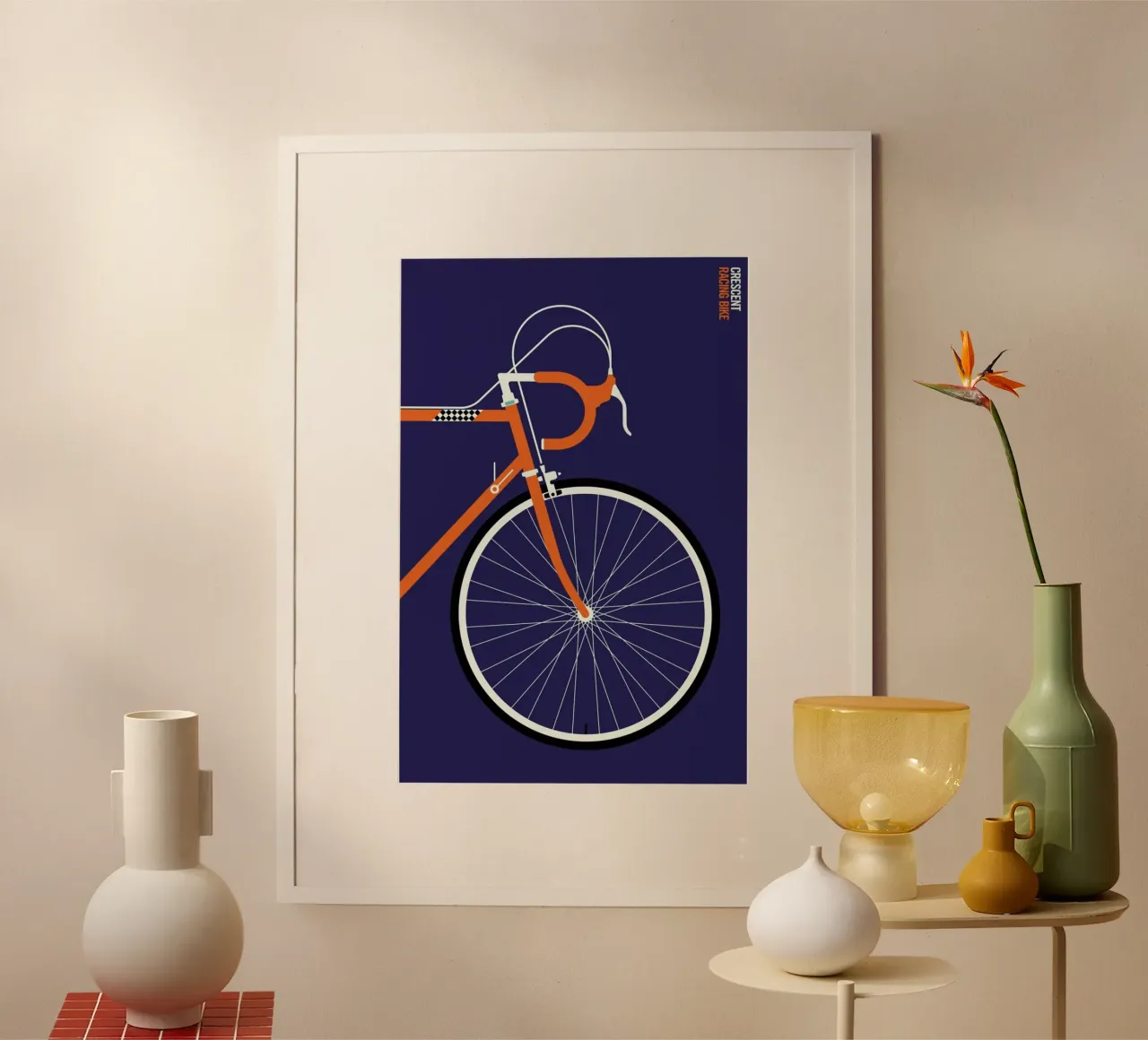 Icons Crescent Front poster con telaio in plastica da Bo Lundberg