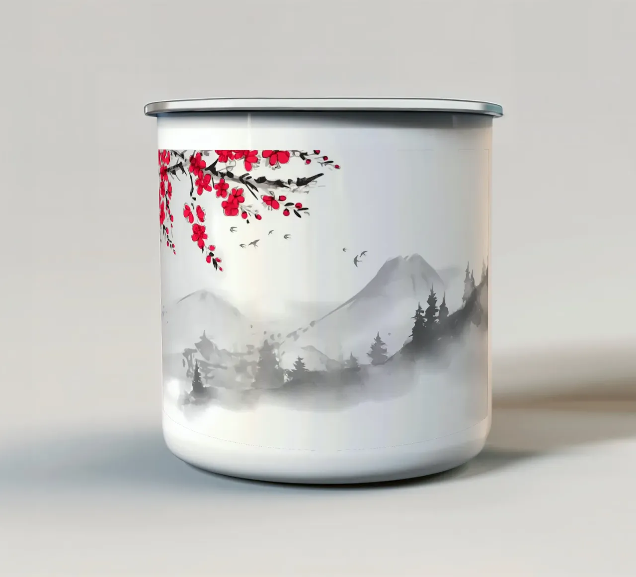Poster tazza in smalto da Rebecca Clark Wyrick