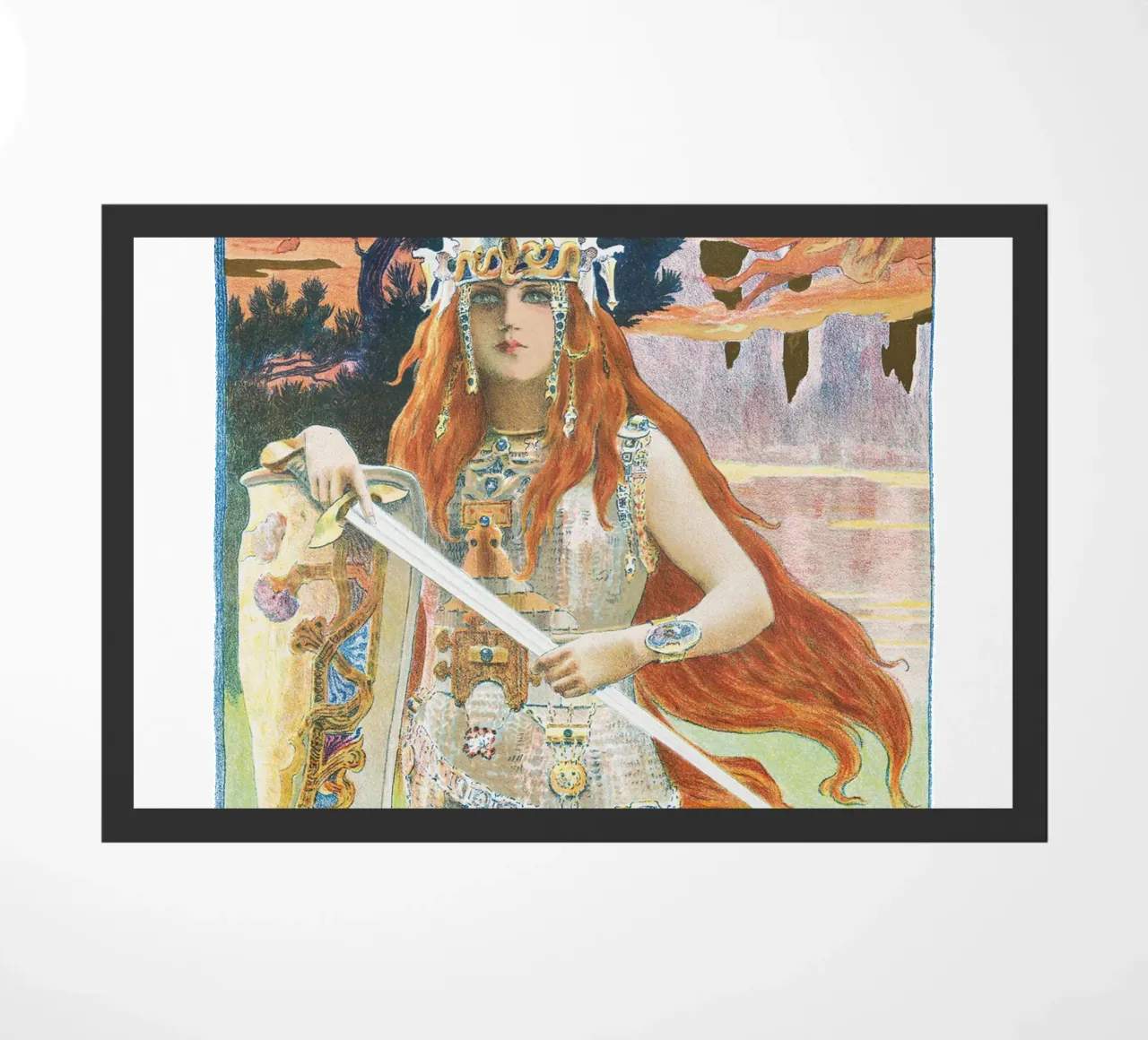 Burnnhild di Gaston Bussière (1899) zerbino da Venus Art