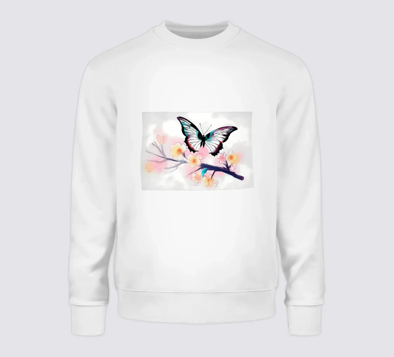 Farfalla acquerellata felpa da Rebecca Clark Wyrick