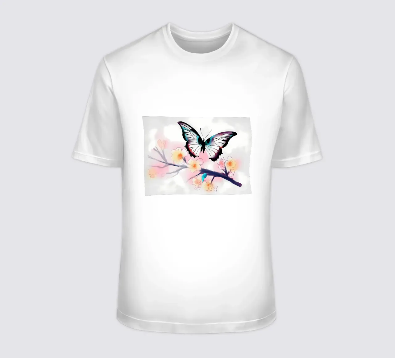 Farfalla acquerellata t-shirt da Rebecca Clark Wyrick