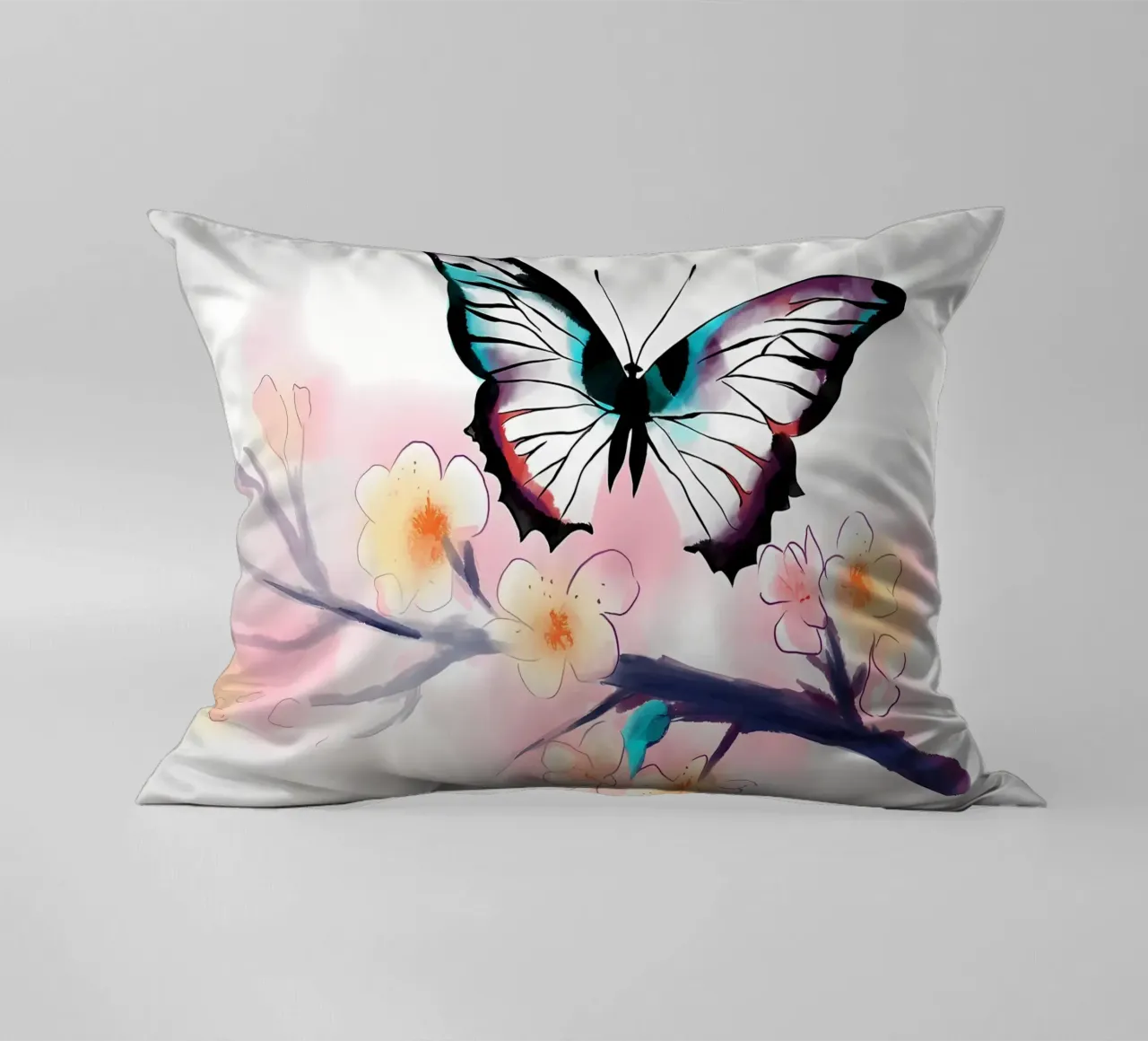 Farfalla acquerellata cuscino da Rebecca Clark Wyrick