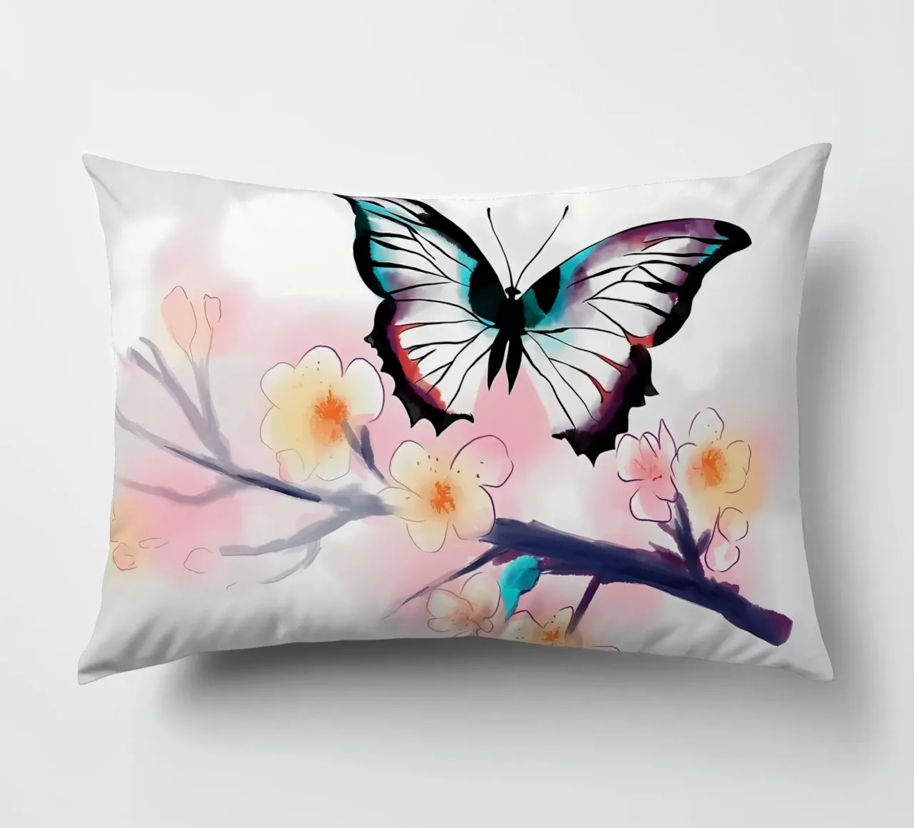 Farfalla acquerellata cuscino da Rebecca Clark Wyrick