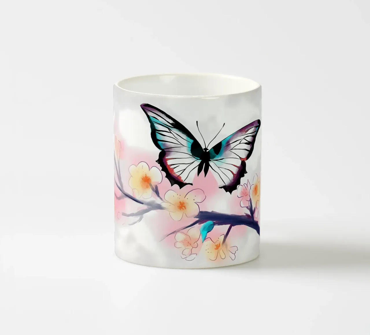 Farfalla acquerellata tazza in ceramica da Rebecca Clark Wyrick
