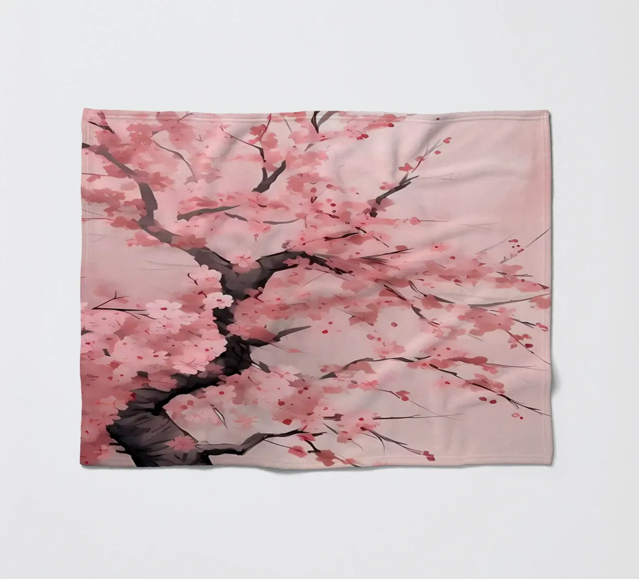 Albero dei ciliegi in fiore coperta in pile da Rebecca Clark Wyrick