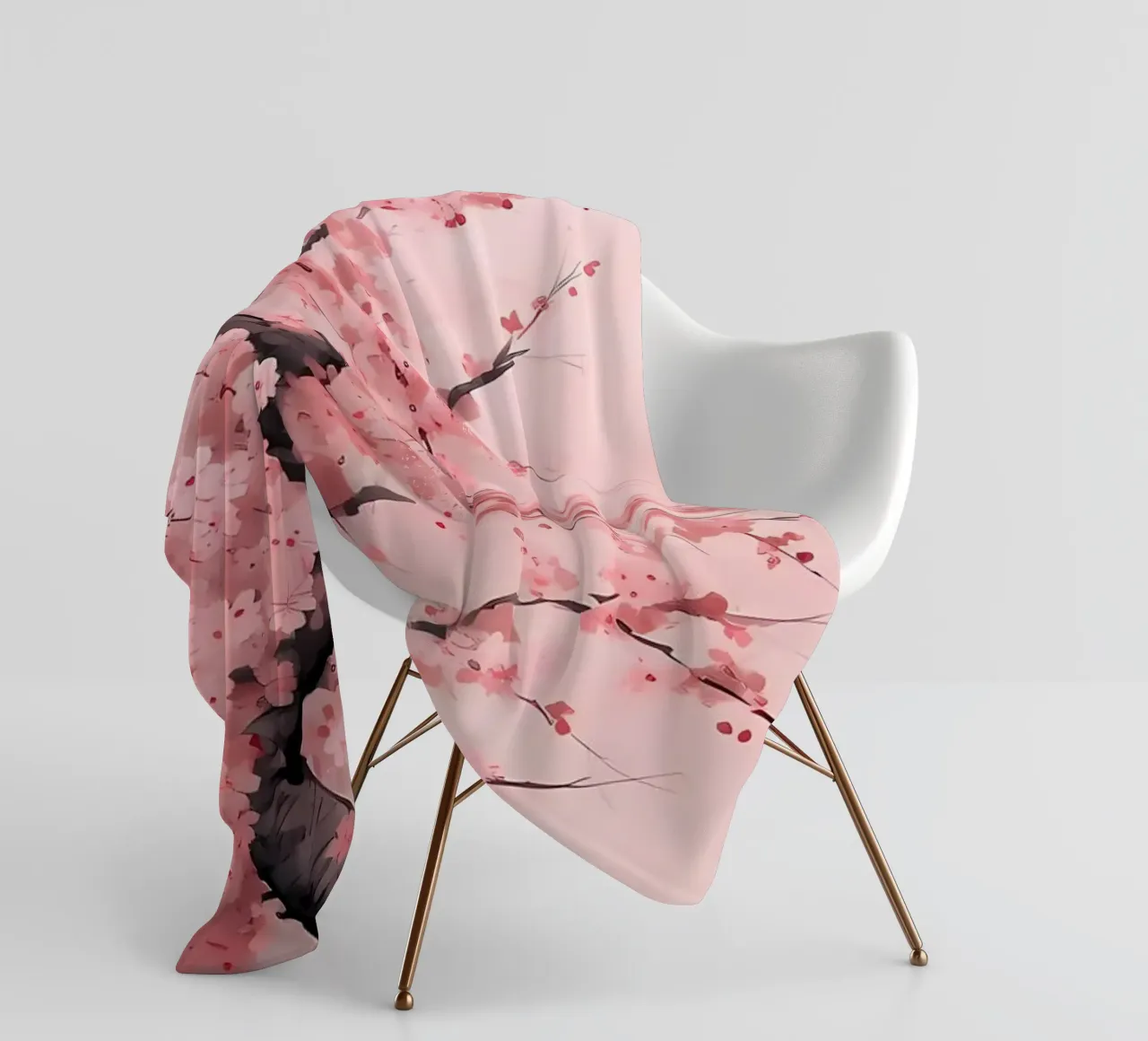 Albero dei ciliegi in fiore coperta in pile da Rebecca Clark Wyrick