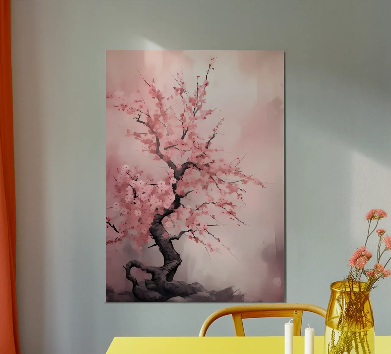Albero dei ciliegi in fiore alluminio dibond da Rebecca Clark Wyrick