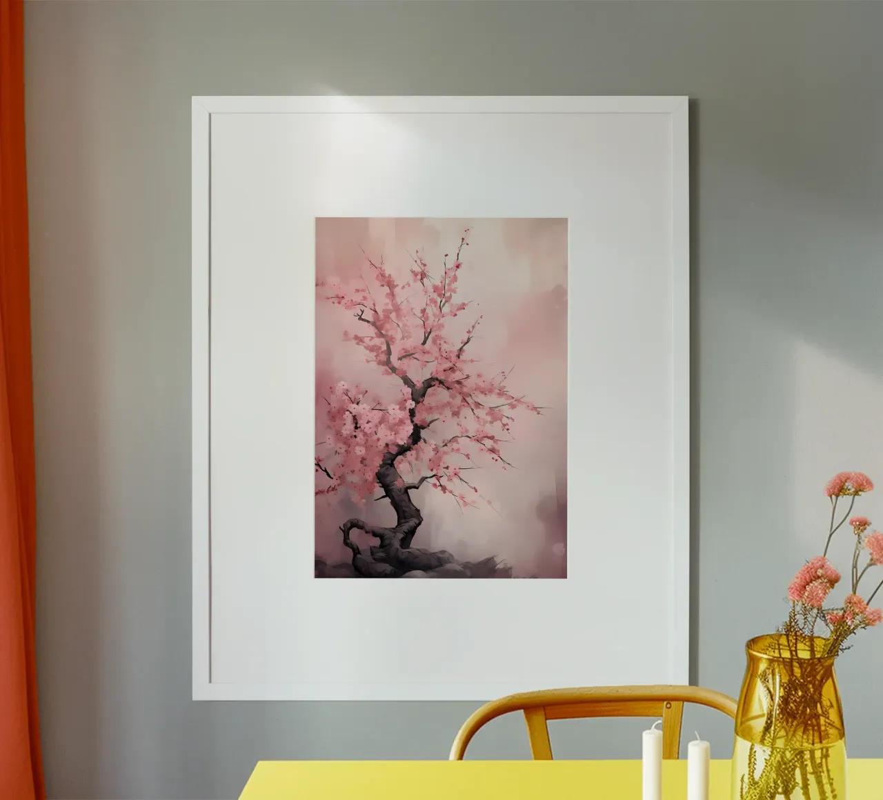 Albero dei ciliegi in fiore carta hahnemühle da Rebecca Clark Wyrick