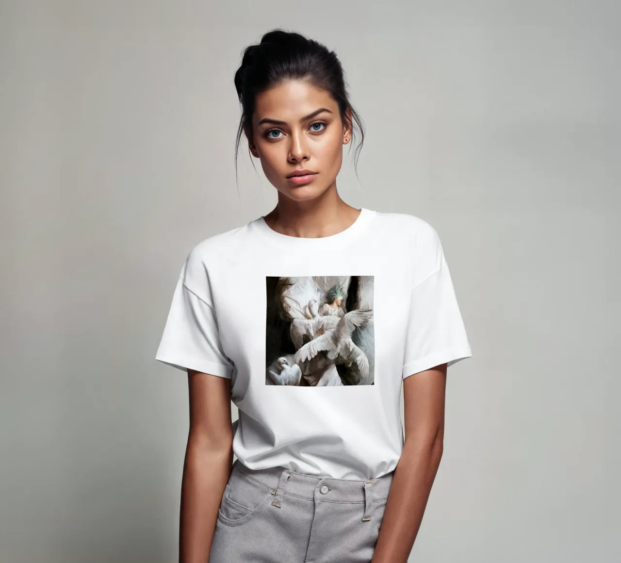 Guillermo Lorca L'approdo del cigno t-shirt da Birgitart