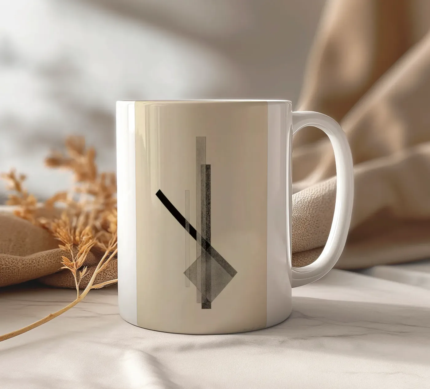 László Moholy-Nagy - Constructions ceramic mug by ARTOTHEK