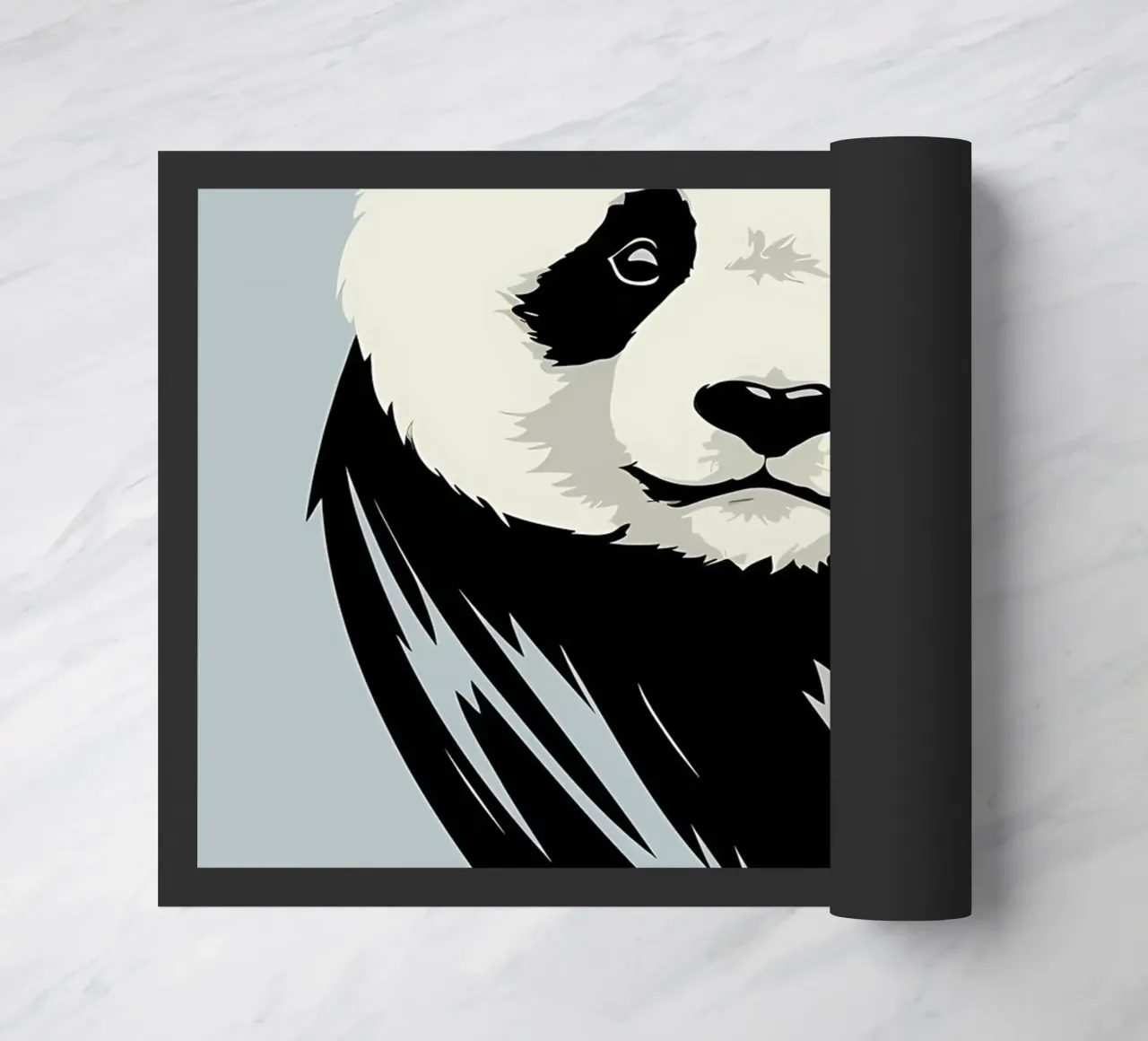 Cute Panda doormat by James M Coyle