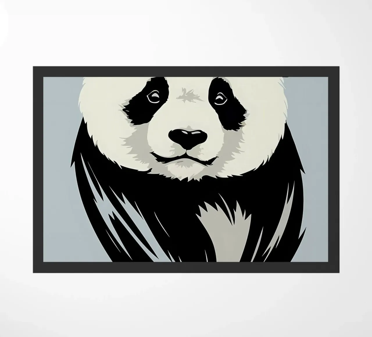 Cute Panda doormat by James M Coyle