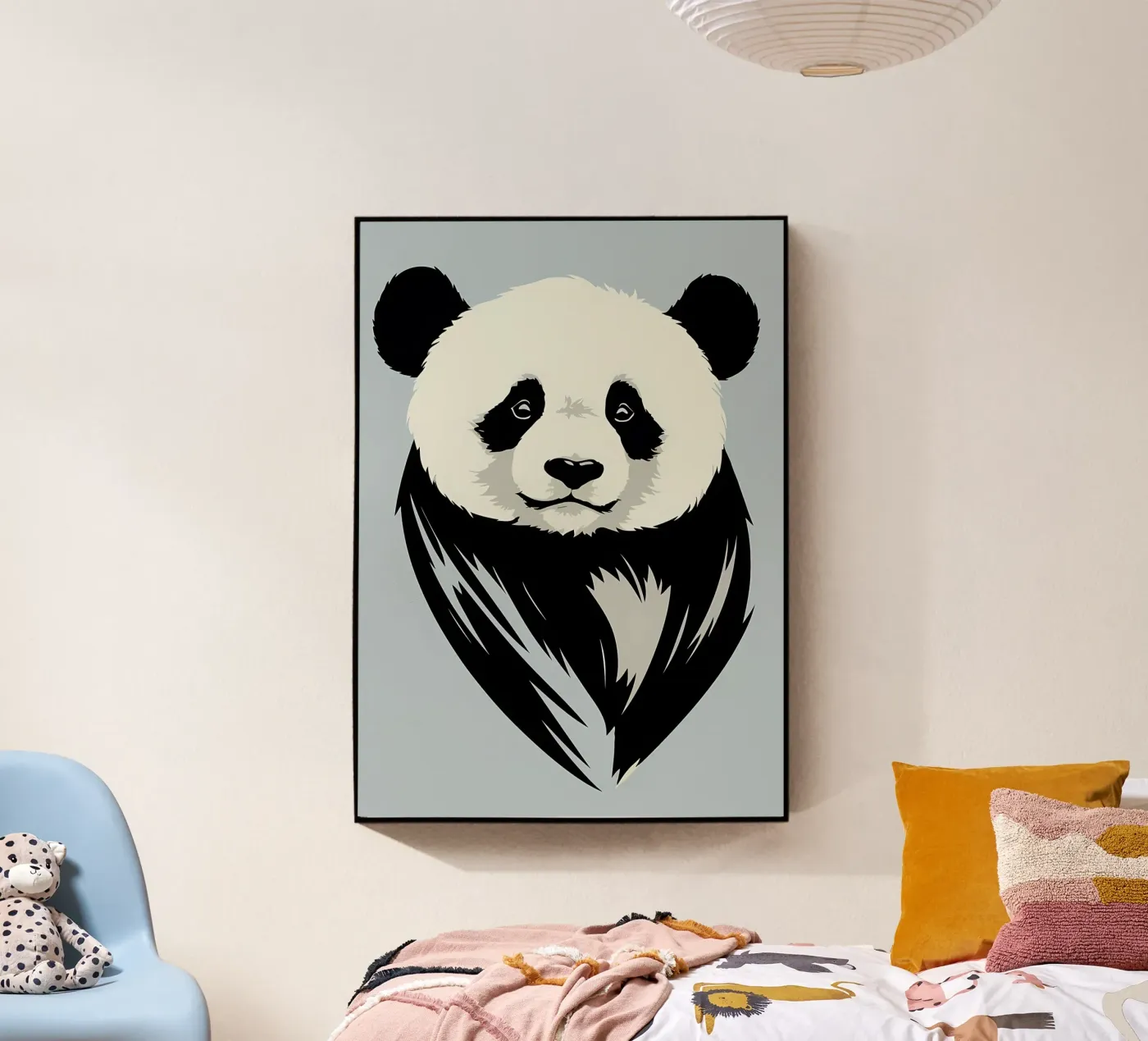 Schattige Panda acryl van James M Coyle