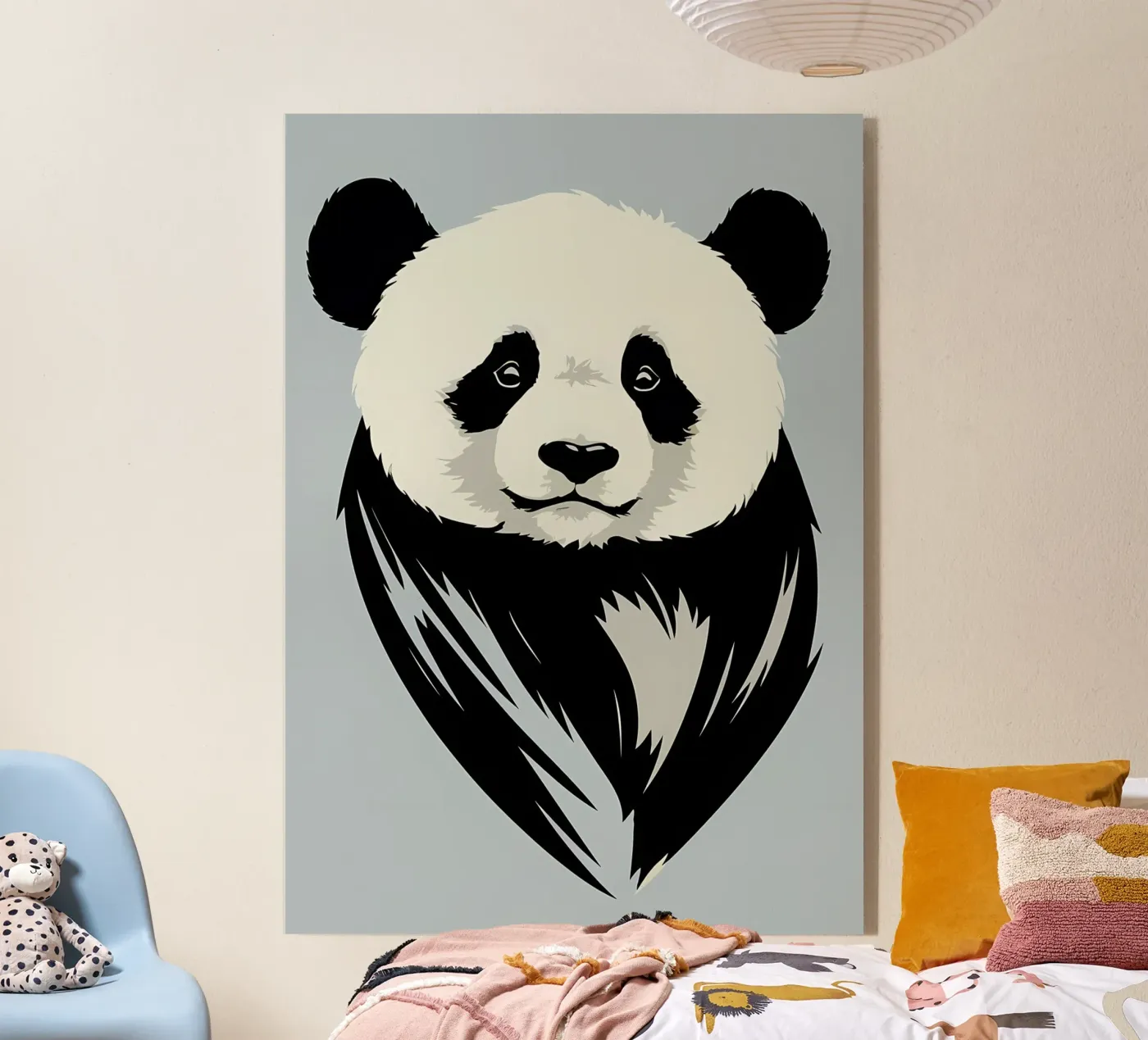 Schattige Panda acryl van James M Coyle