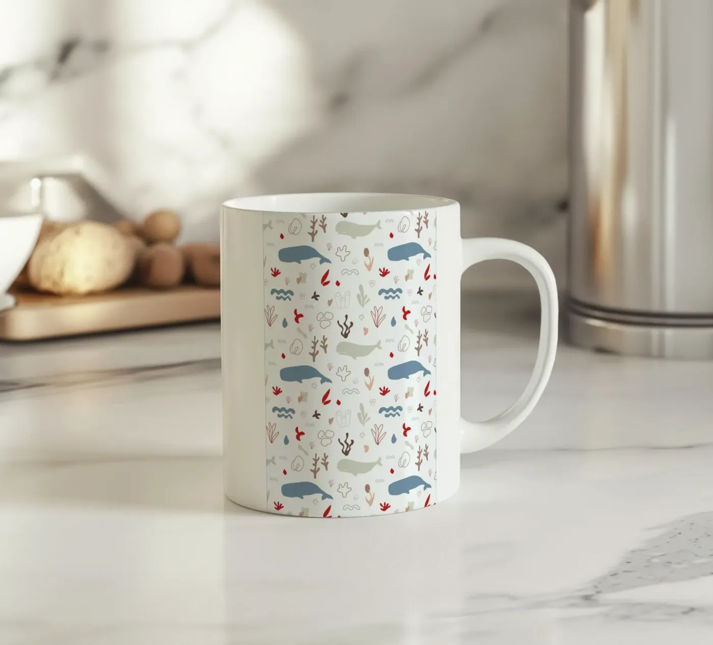 Beach ceramic mug by Sabrina Ziegenhorn
