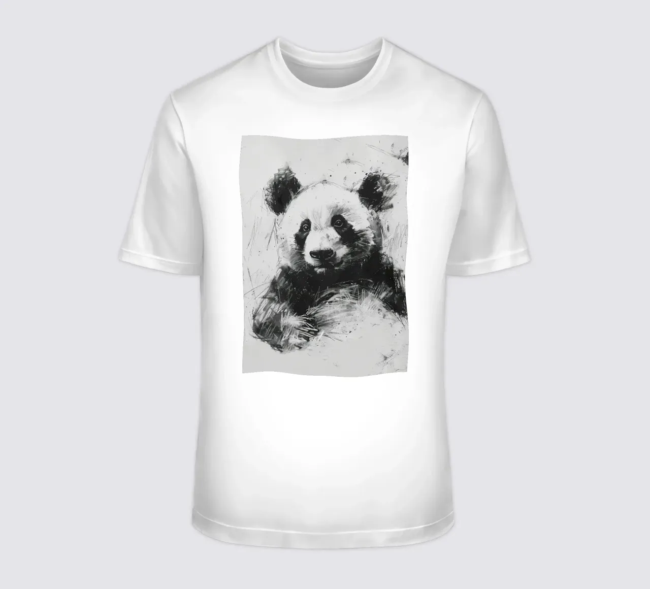 Panda in carbone t-shirt da James M Coyle
