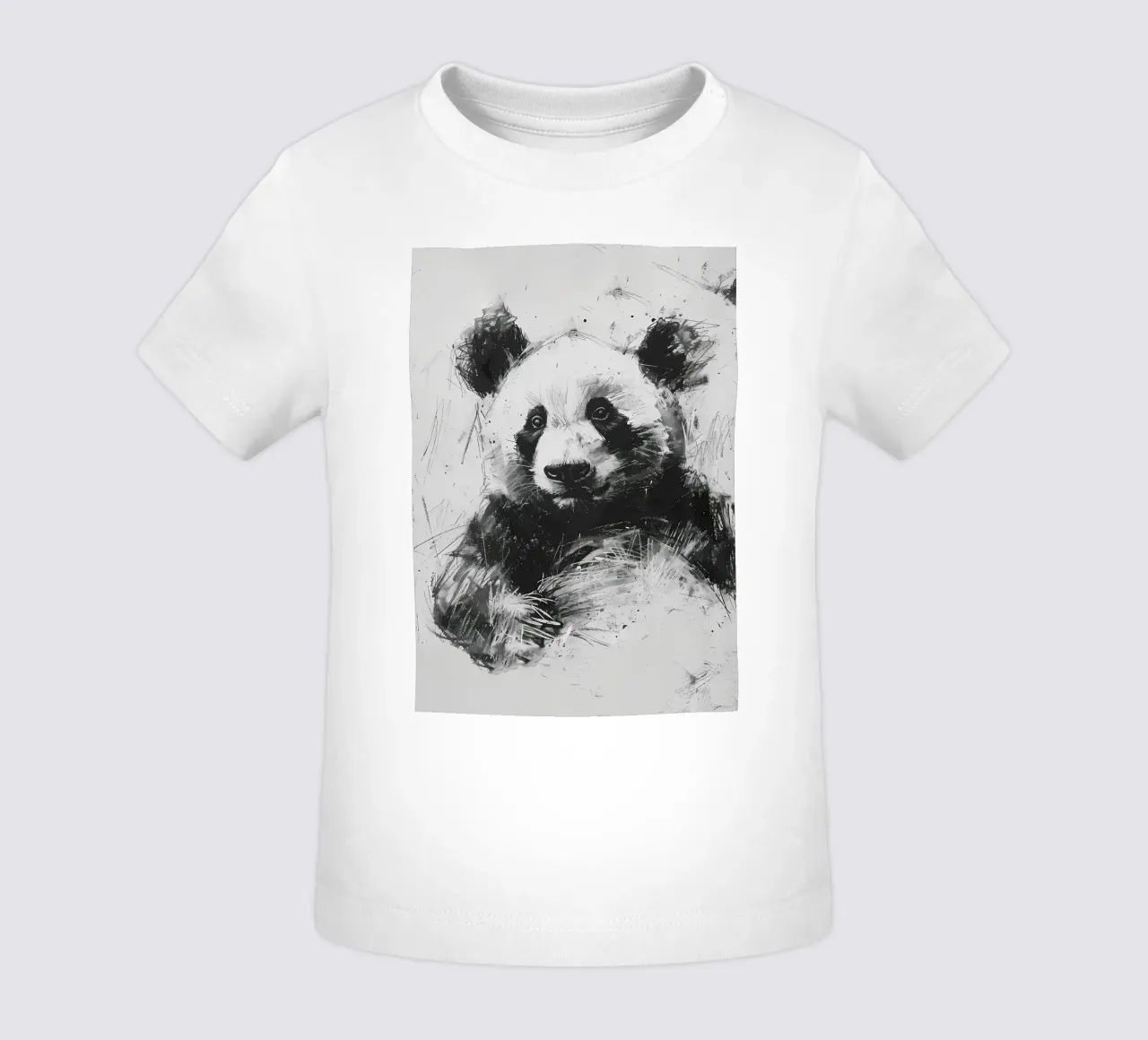 Panda in carbone maglietta neonato da James M Coyle