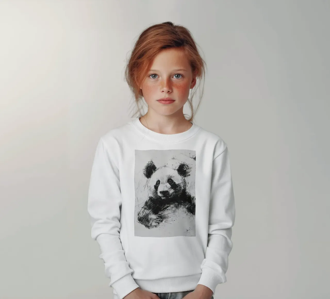 Panda in carbone felpa bambino da James M Coyle