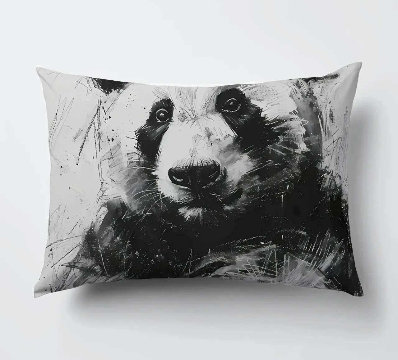 Panda in carbone cuscino da James M Coyle