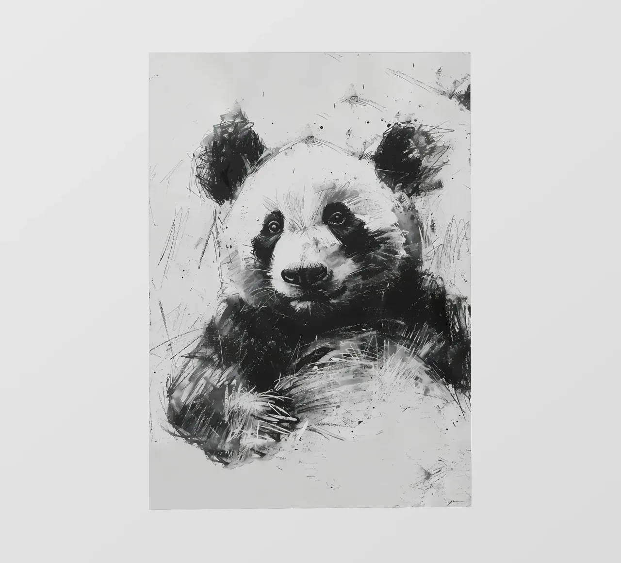 Panda in carbone pellicola backlit da James M Coyle