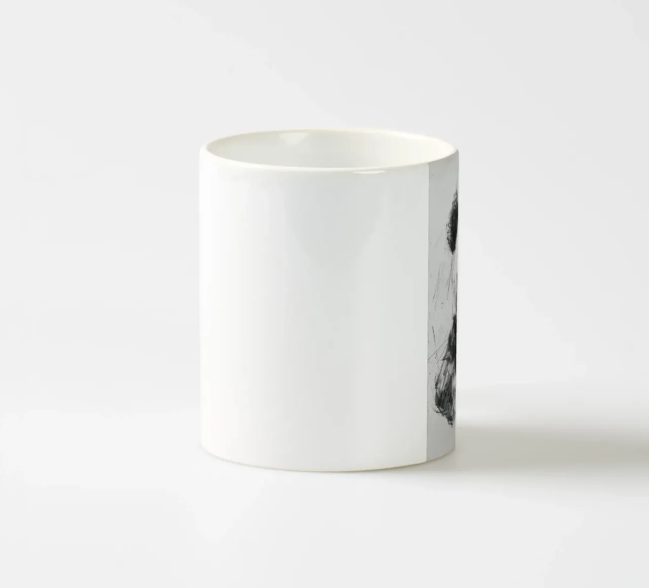 Panda in carbone tazza in ceramica da James M Coyle