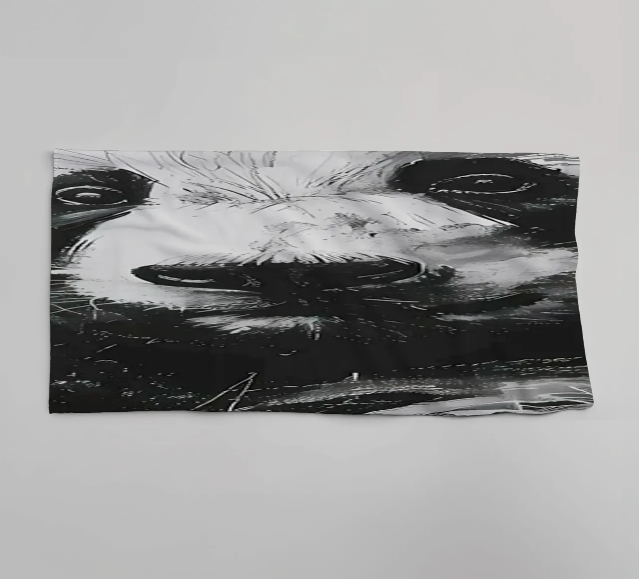 Panda in carbone asciugamano da bagno da James M Coyle