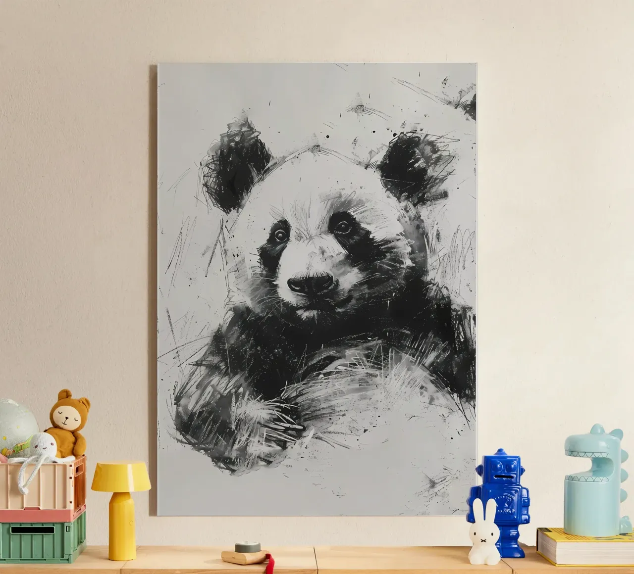 Panda in carbone plexiglass da James M Coyle