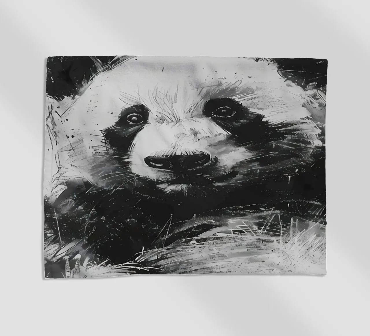 Panda in carbone telo mare da James M Coyle
