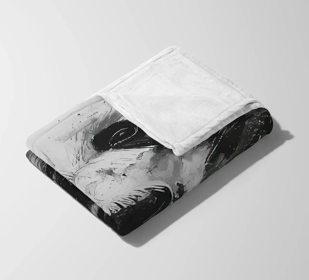Panda in carbone coperta in pile da James M Coyle