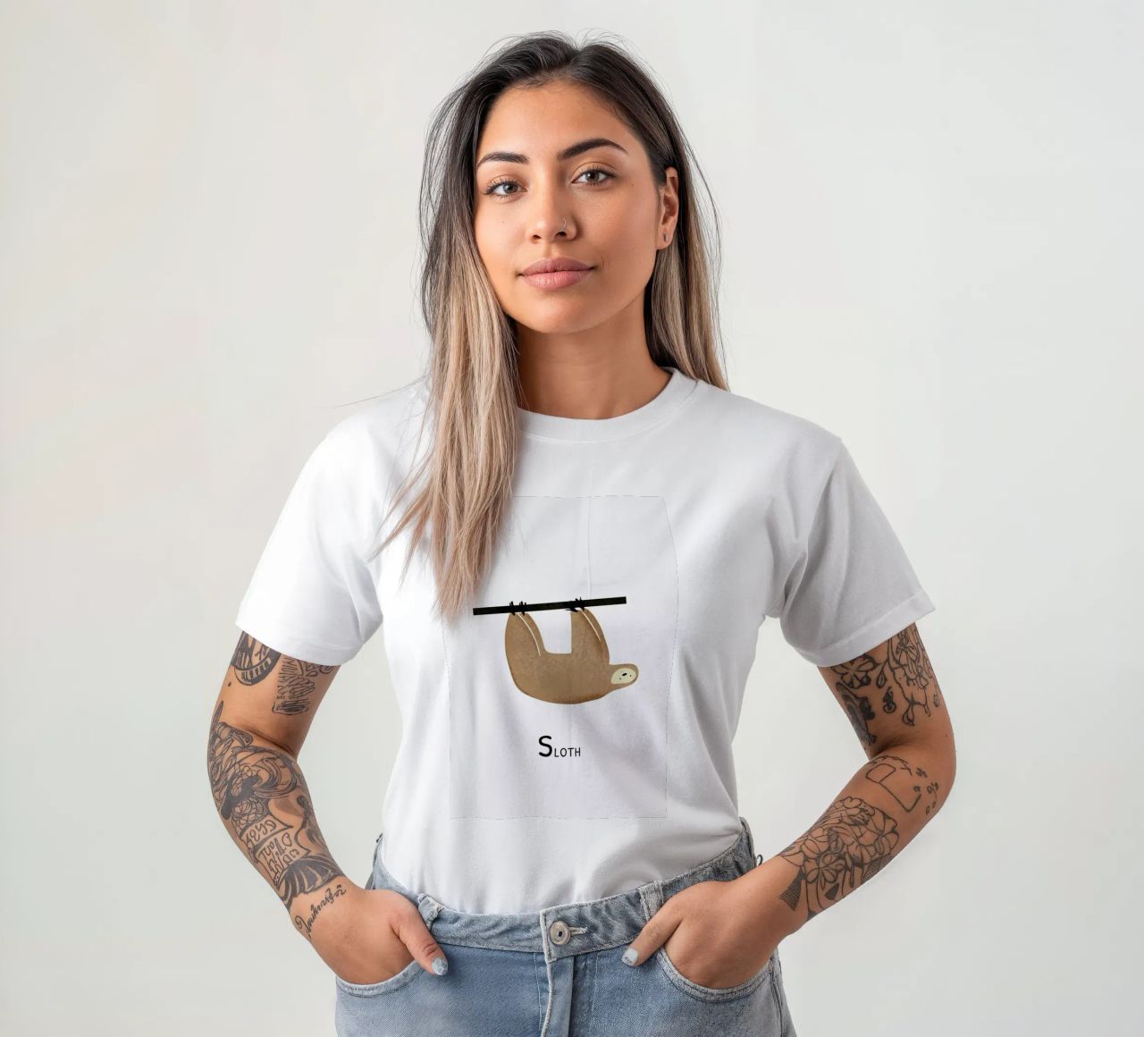 Sloth t-shirt da Little Flourishes