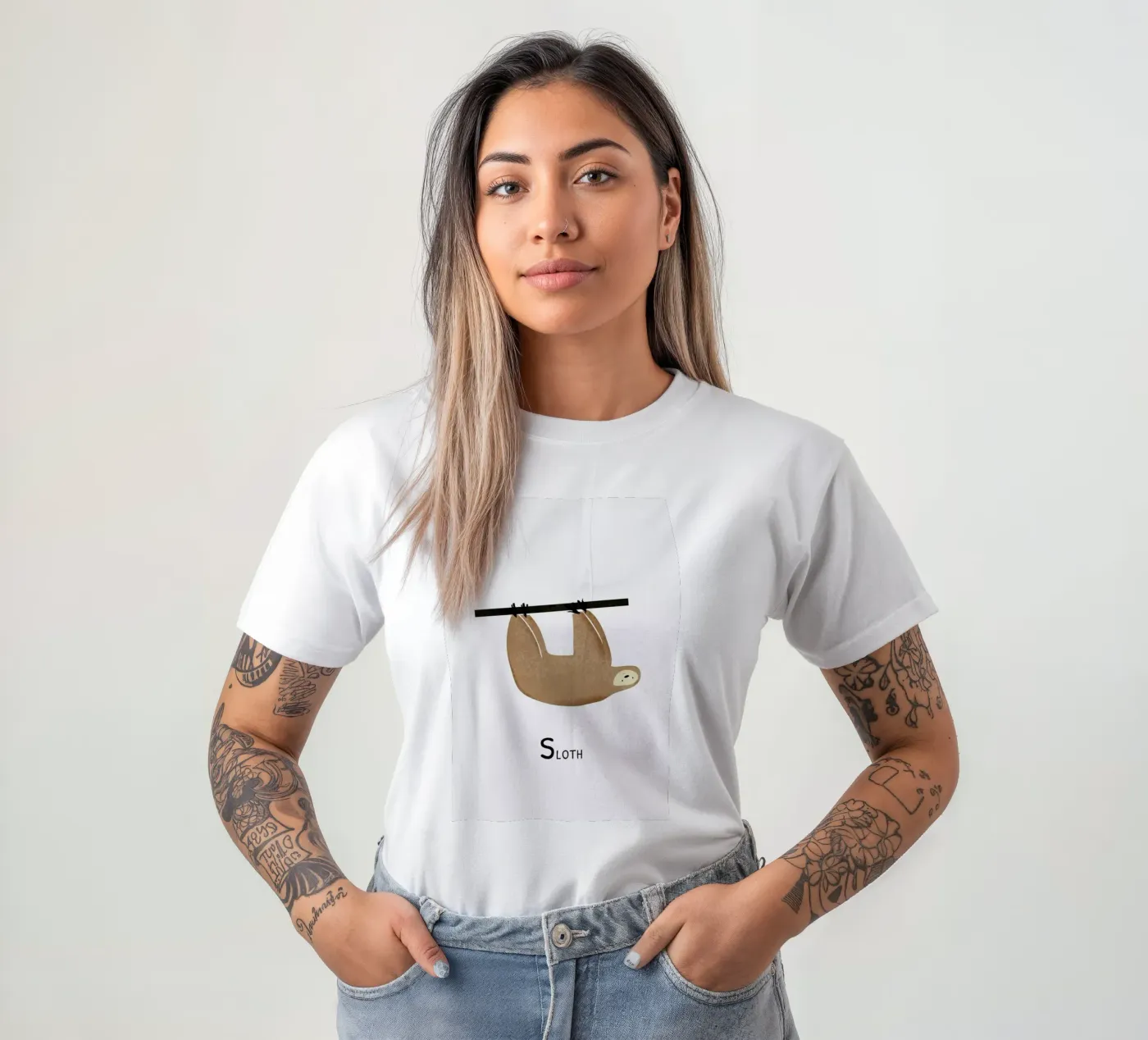 Sloth t-shirt da Little Flourishes