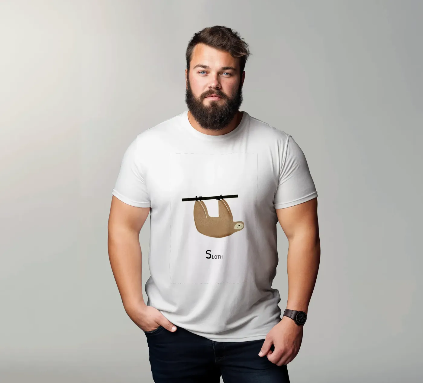 Sloth t-shirt da Little Flourishes