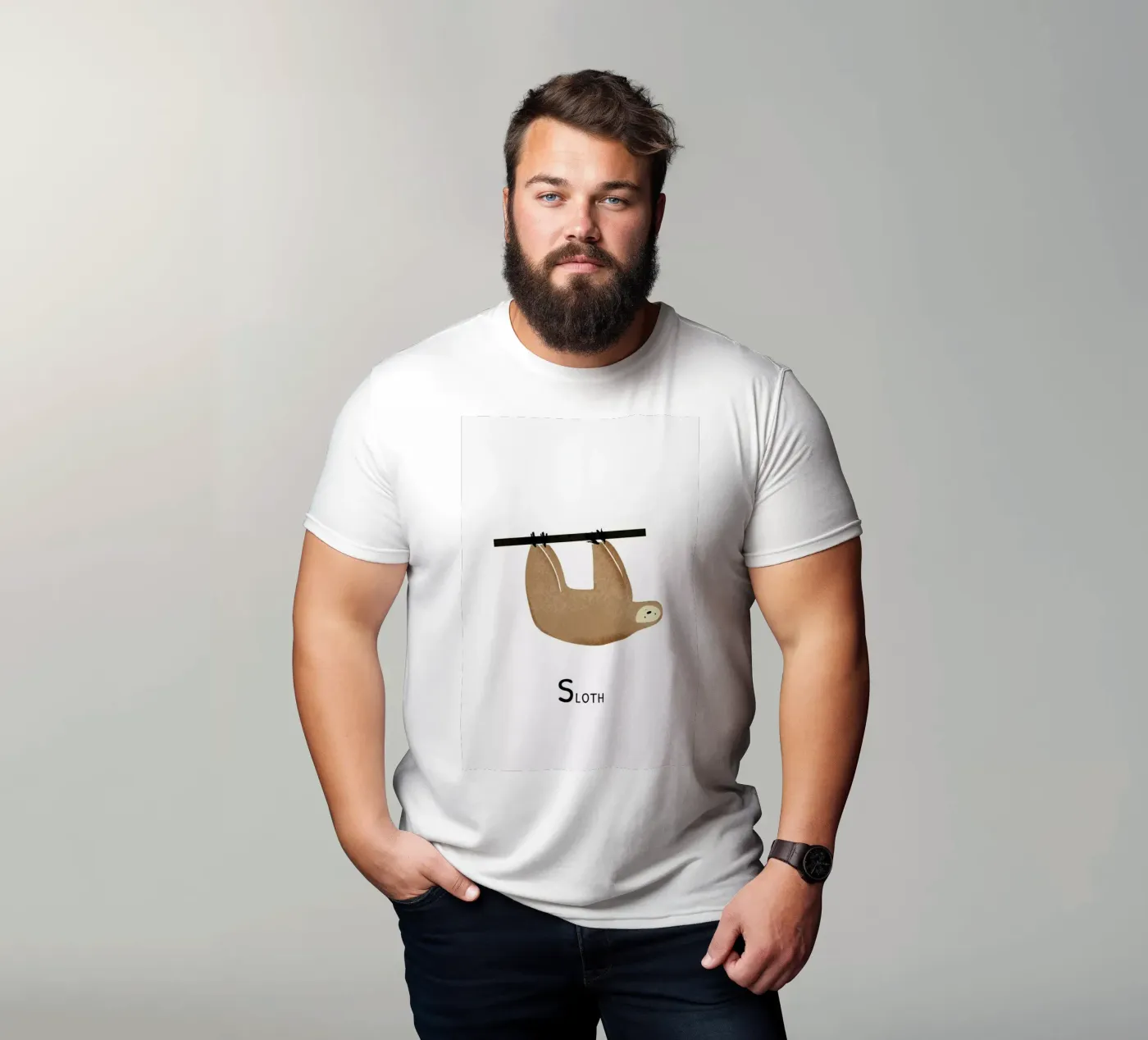 Sloth t-shirt da Little Flourishes