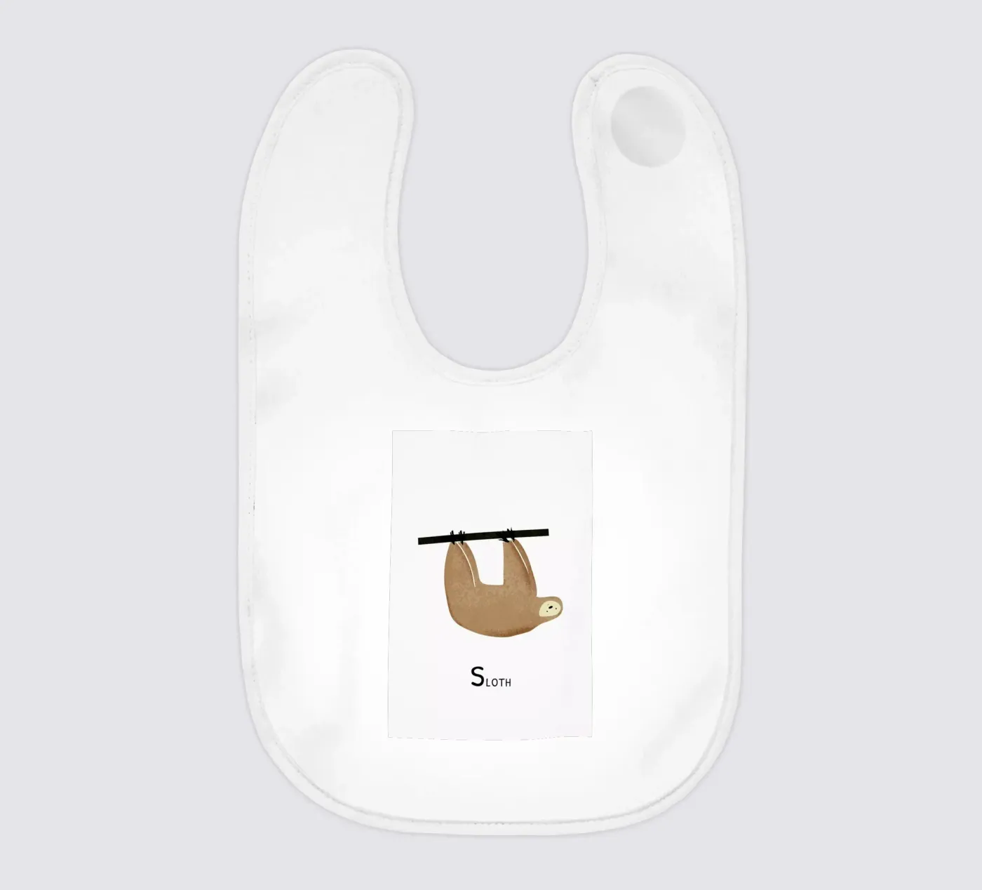 Sloth baby slabbetje van Little Flourishes
