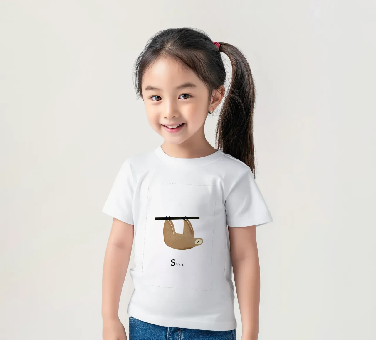 Sloth Kinder T-Shirt von Little Flourishes