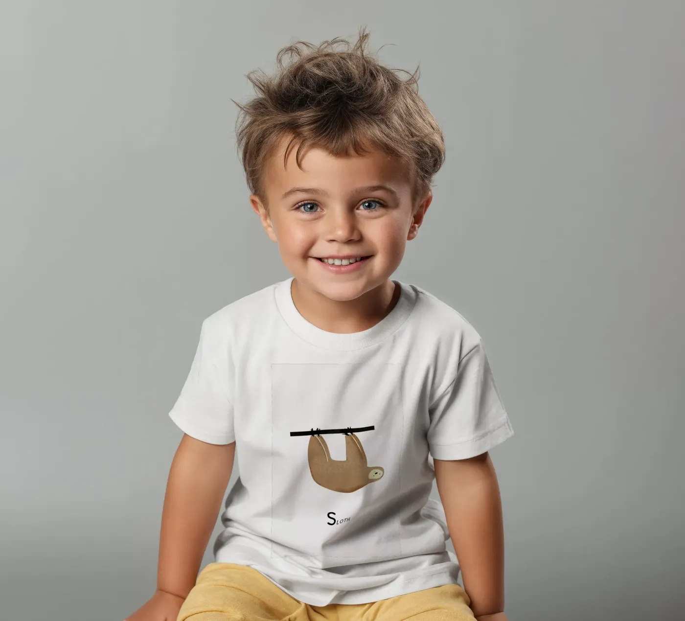 Sloth kinder t-shirt van Little Flourishes