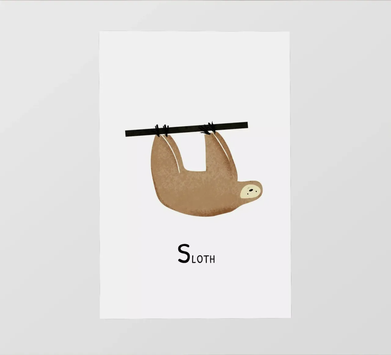 Sloth pellicola backlit da Little Flourishes