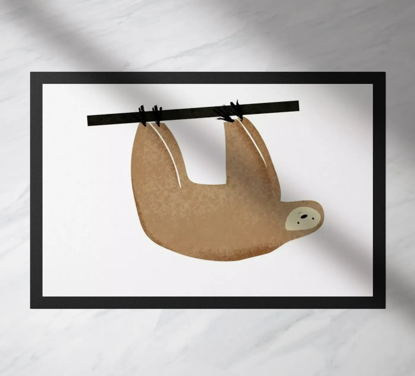 Sloth paillasson de Little Flourishes