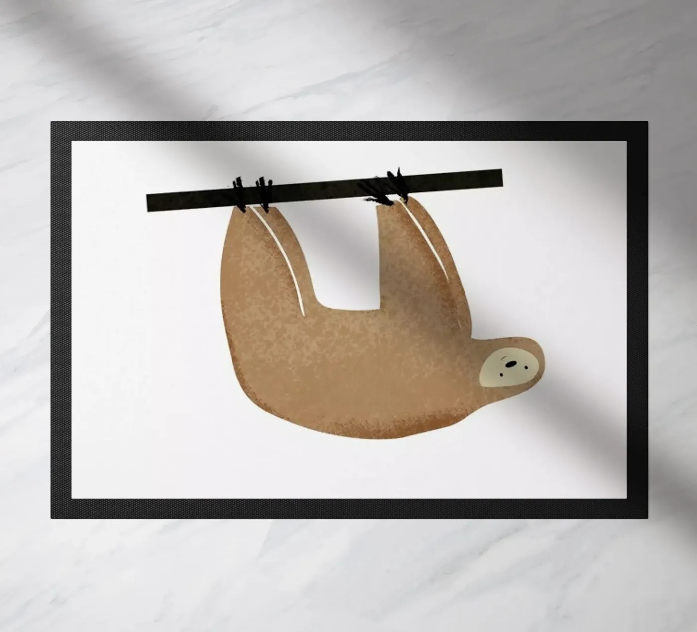 Sloth doormat by Little Flourishes