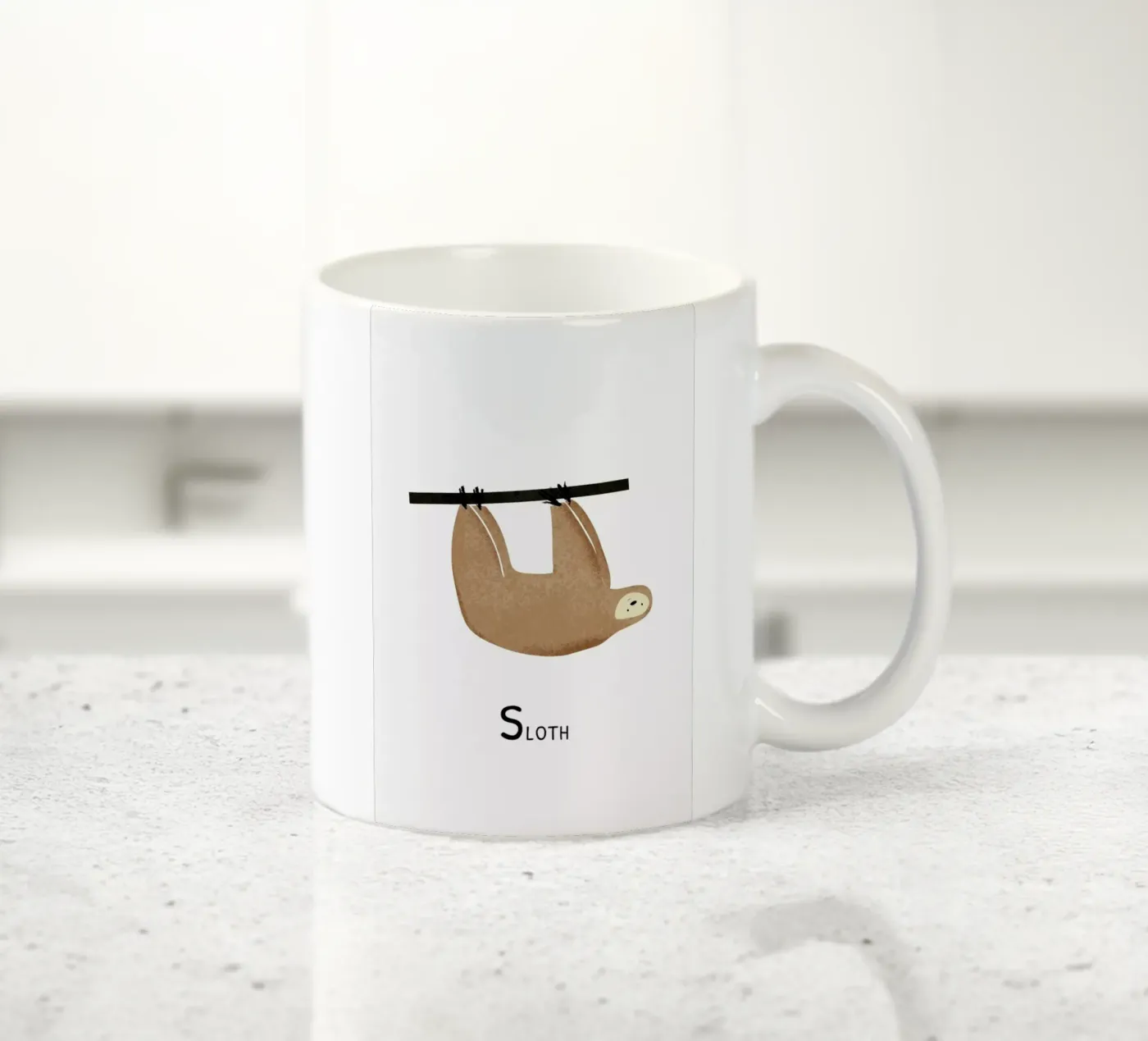 Sloth ceramic mug by Little Flourishes