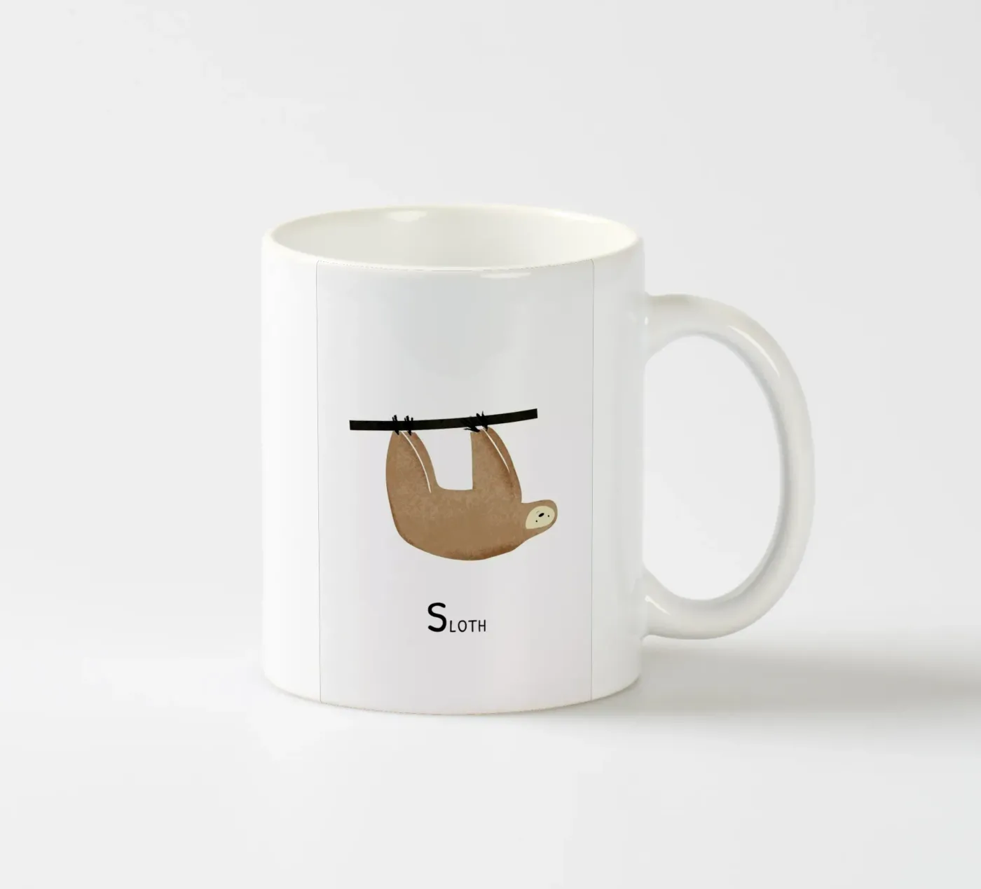 Sloth ceramic mug by Little Flourishes