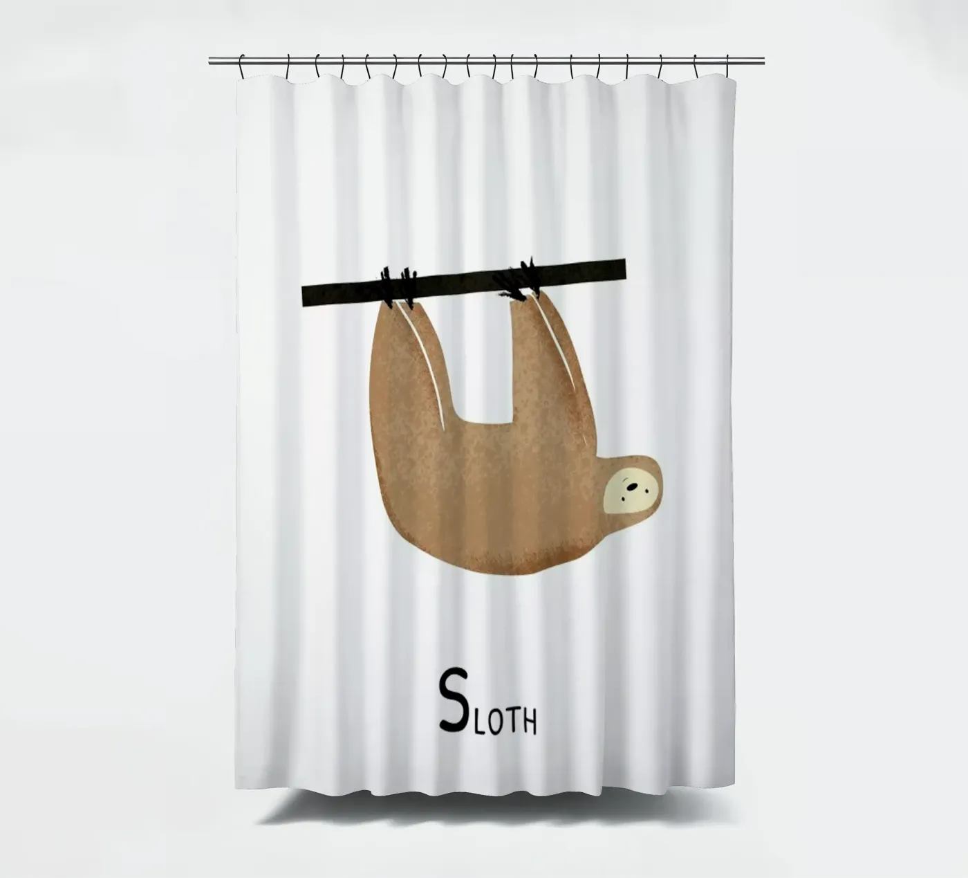 Sloth Duschvorhang von Little Flourishes